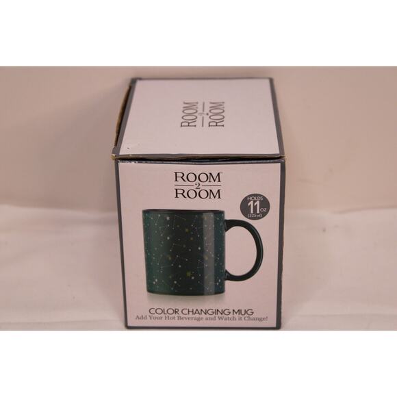 Room 2 Room Color Changing Mug 11oz Consolations, Star Mapping NIB! - Picture 2 of 5